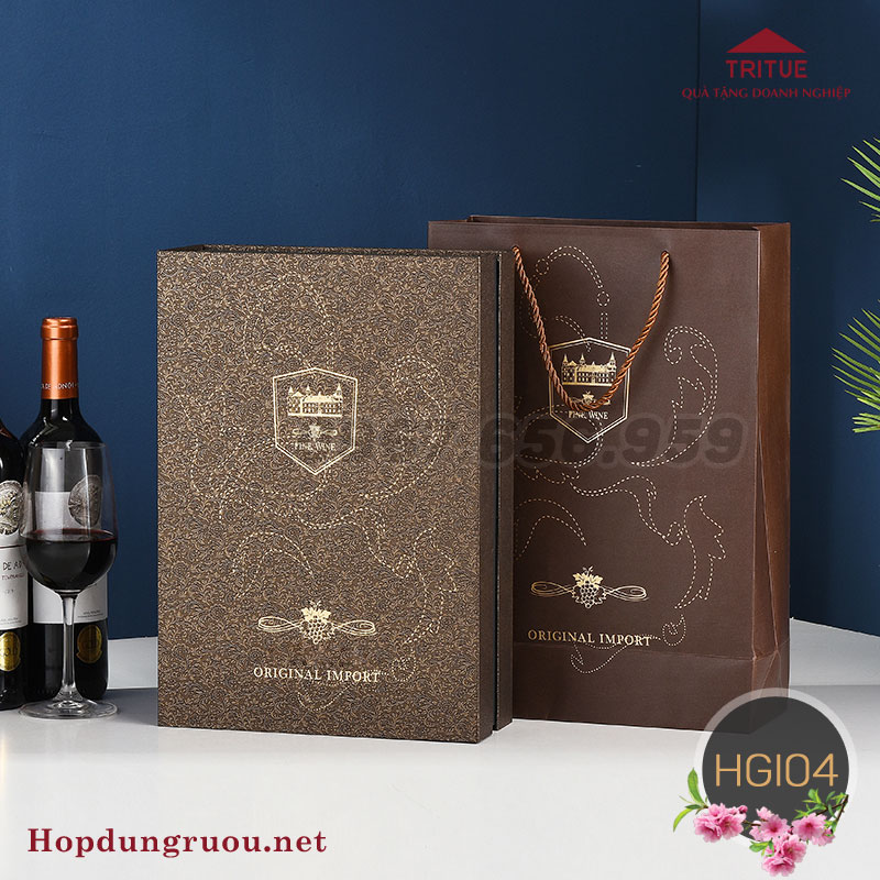 hộp đựng rượu bằng giấy hà nội